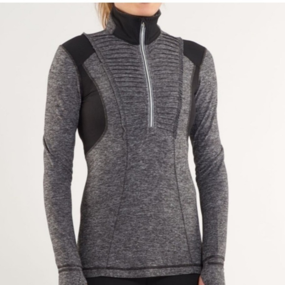 Lululemon run your heart out Quarter-Zip Pullover size 4